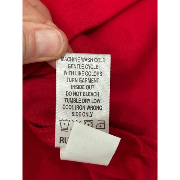 Drapers & Damons Womens Red Long Sleeve Mock Neck Top Size 1X - Picture 8 of 9